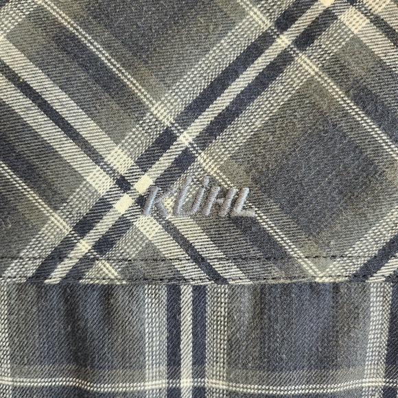 Kuhl Jacket Mens Small Green Cream Plaid Zip Up Lightweight Shacket Outerwear - Picture 7 of 13